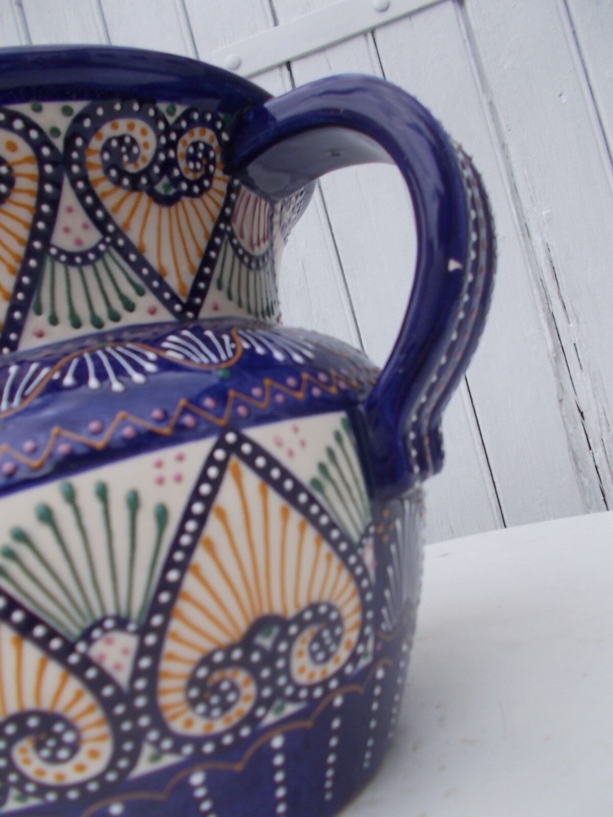 Quimper Henriot faience vase