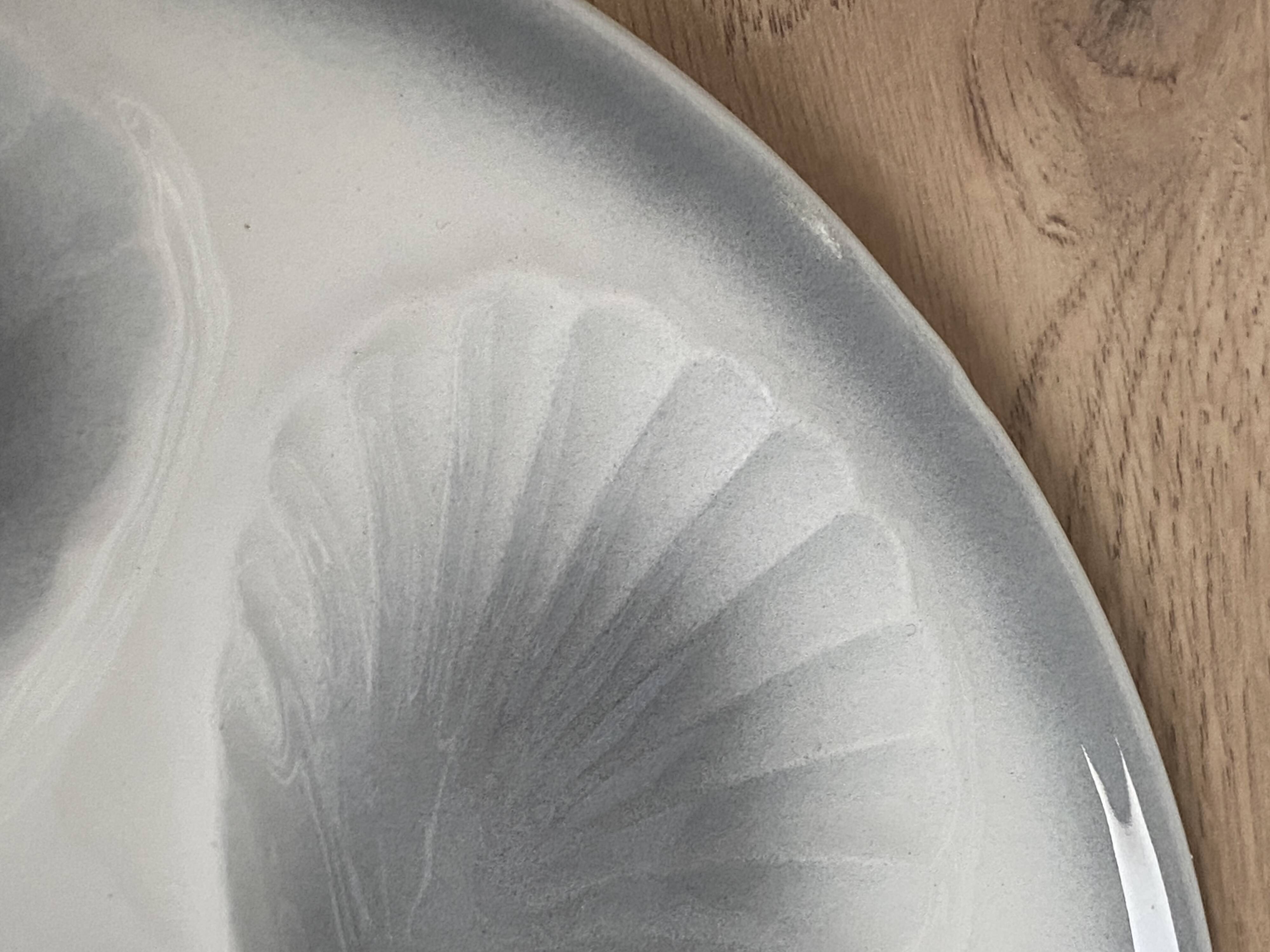 Set of 6 oyster plates Moulin des loups Orchies