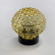 Mid-century bakelite & pressed glass wall lamp, czechoslovakia, 1950's