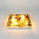 Brass and murano glass flush mount light by La Murrina Italy