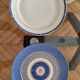 Christofle Océana Bleu dinner service, porcelain and fine gold