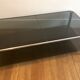 Chrome metal coffee table and smoked glass 70