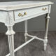 Table de style Louis XVI en bois peint et plateau en marbre, XXe Siècle
