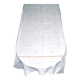 Vintage tablecloth in mixed cotton damask 130x150 floral decor monogram medallion BV + 10 napkins *M