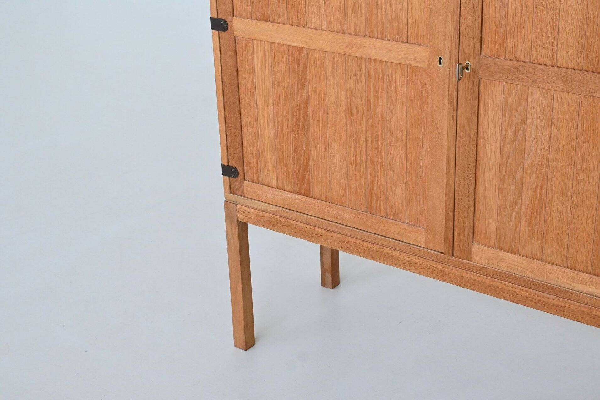 Kurt Ostervig high cabinet in oak A/S Randers Denmark 1960