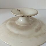 Antique pedestal plate – KG Lunéville – “Printemps” model – circa 1875