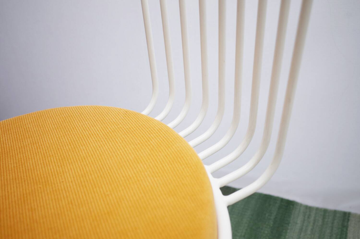 2 x Gartenstuhl vintage Metall blanc