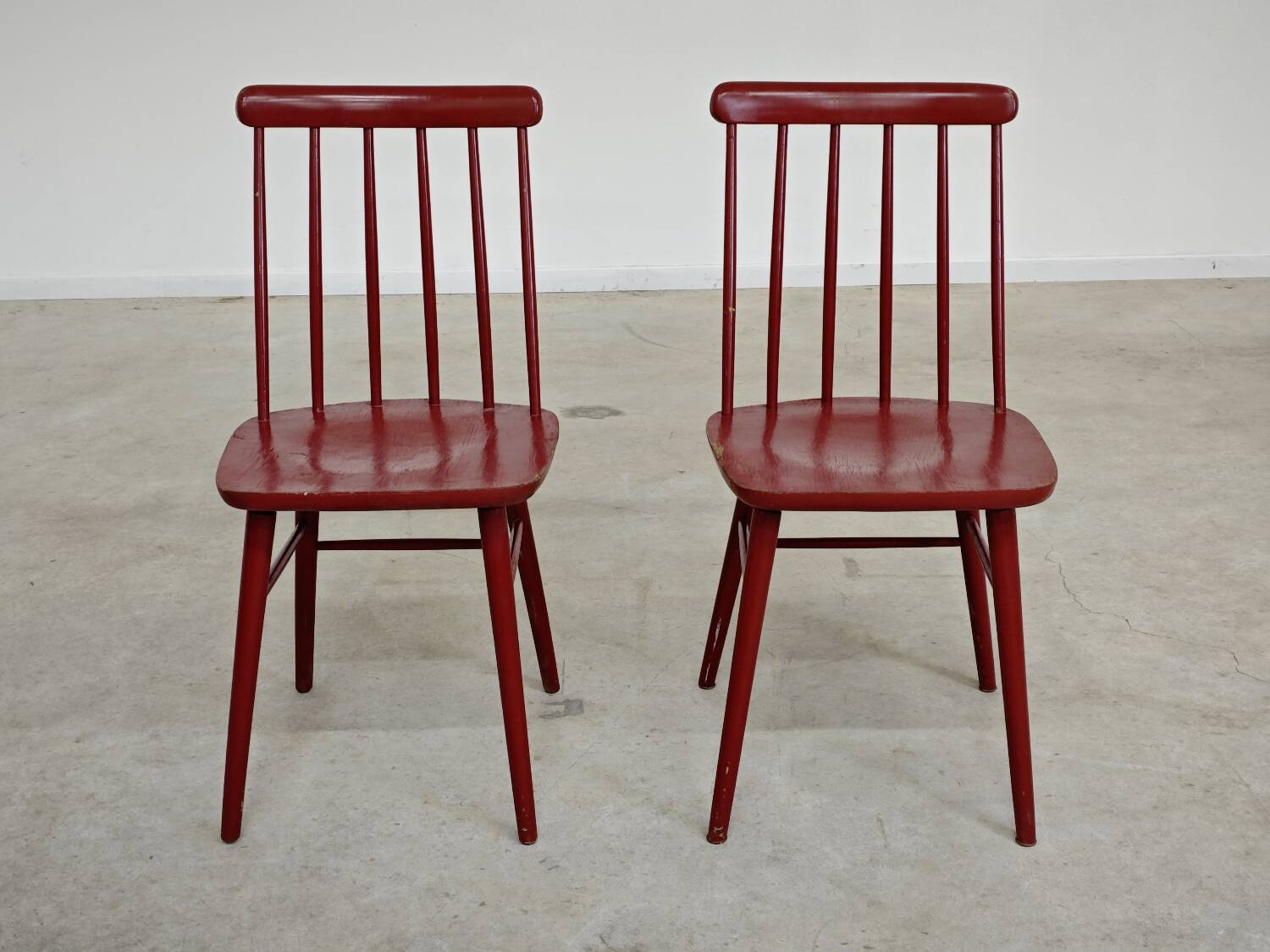 Pair of Scandinavian style Stol Kamnik chairs, ex Yugoslavia