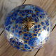 Round cash papier-mâché box from Kashmir