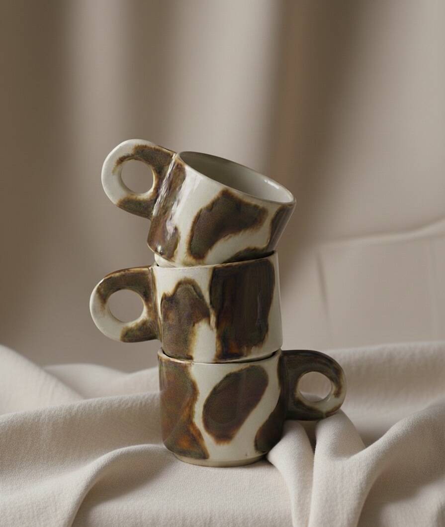 Stoneware mug "La Vache!" – large version 245 ml 🐄☕