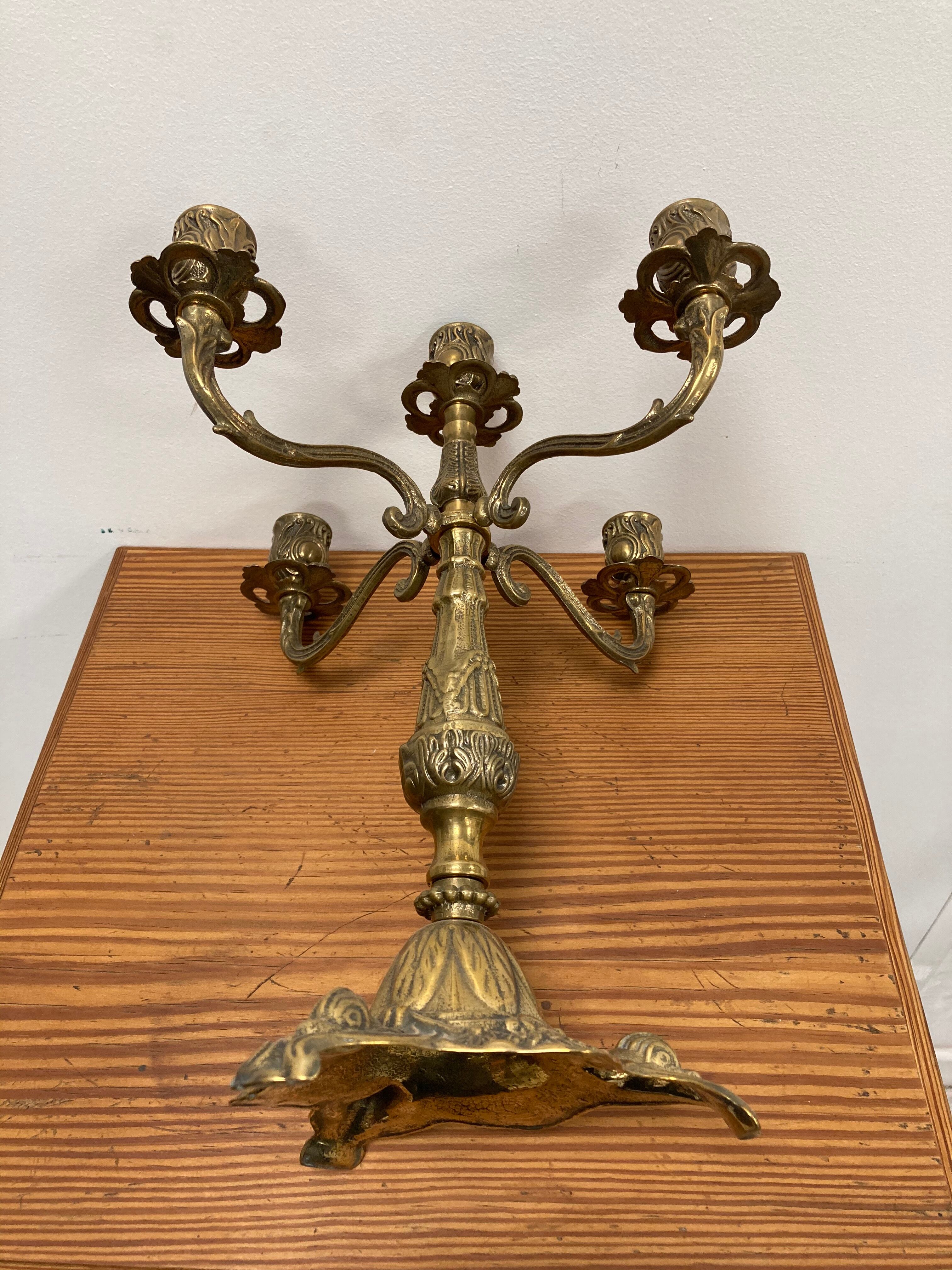 Five-branched chandelier