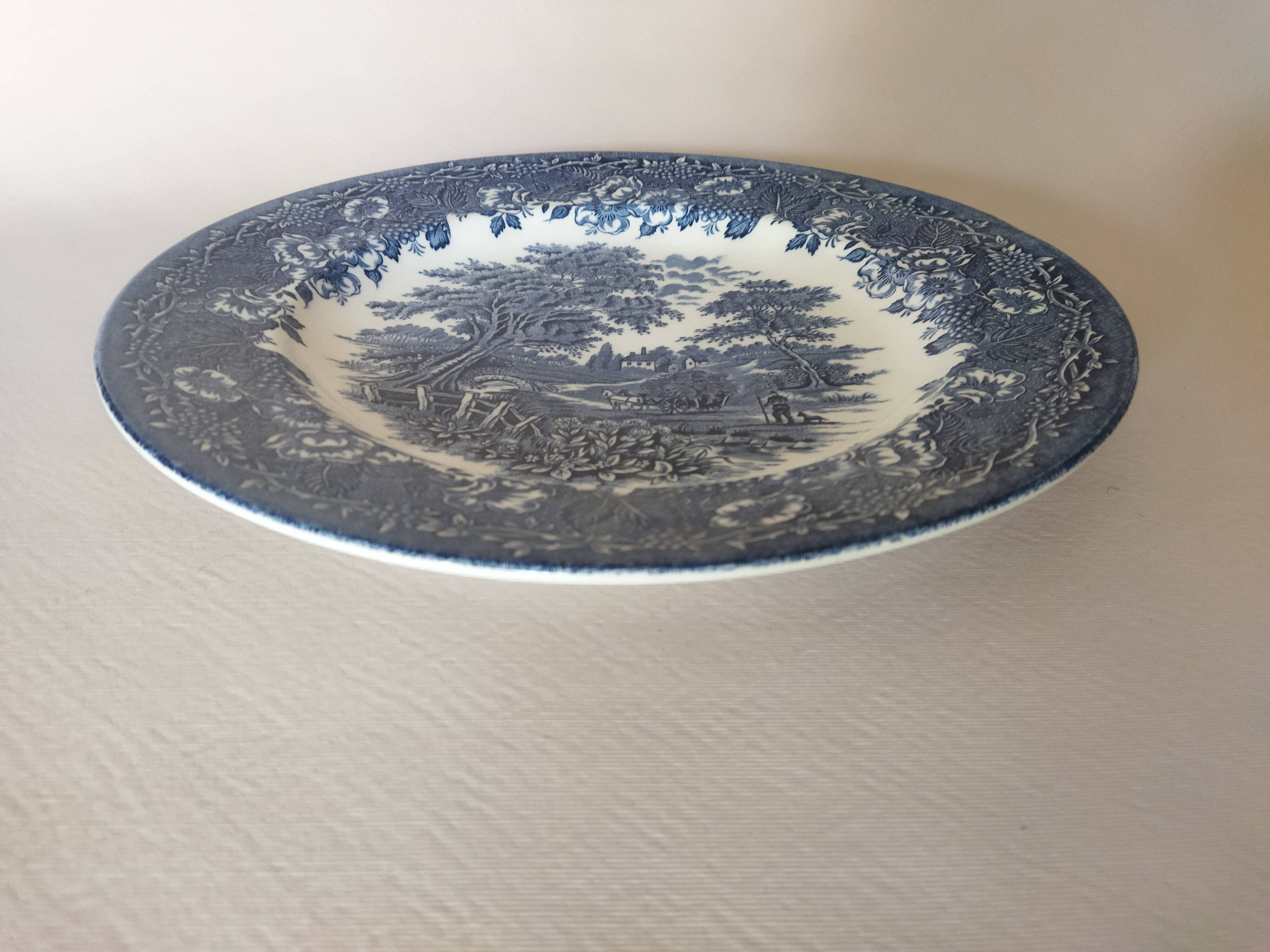 Plat bleu & blanc