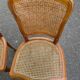 4 Louis XV chairs in solid wood and cane