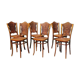 Suite of 6 Viennese bistro chairs from J&J KOHN 1900 ca