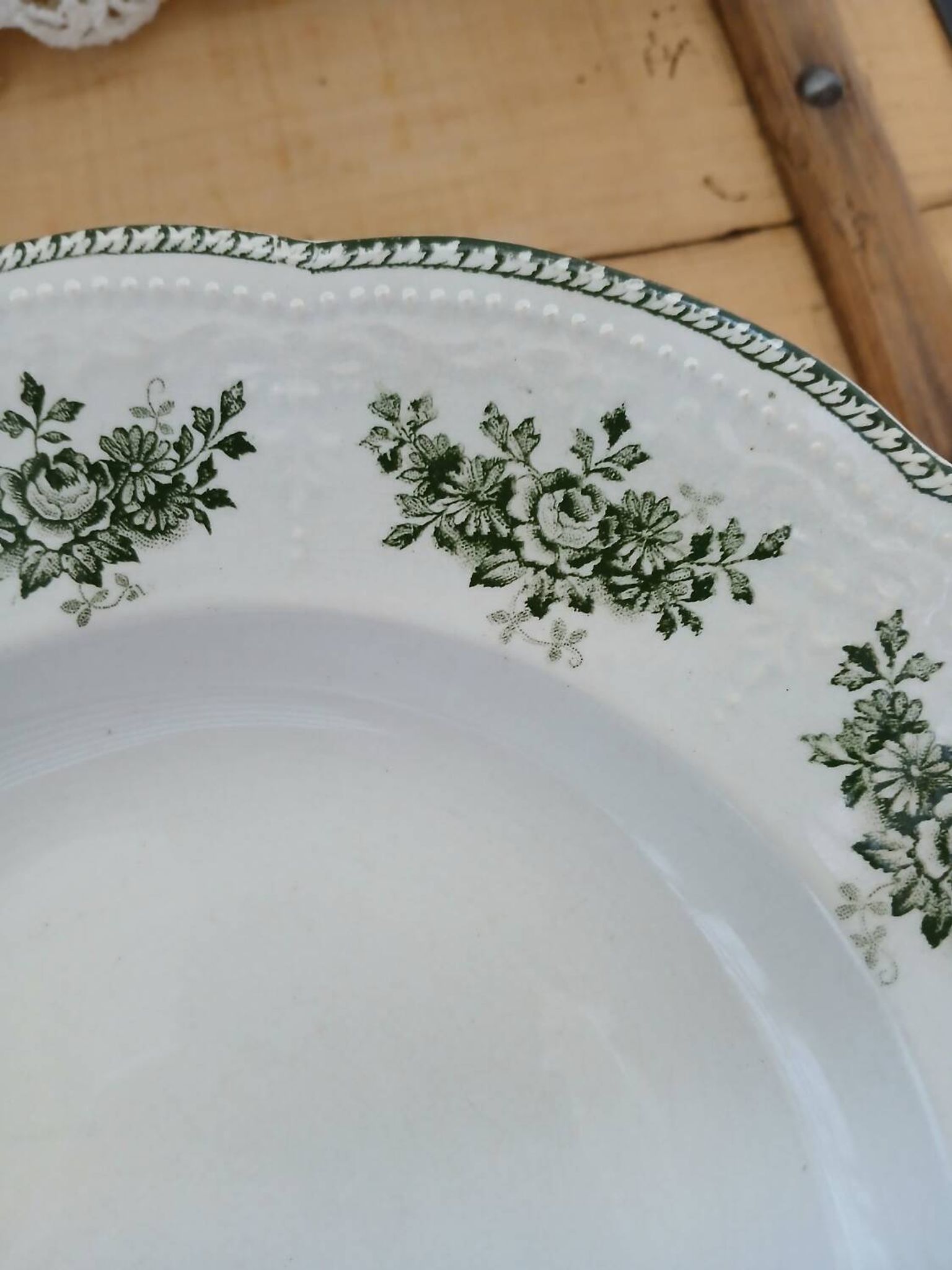 9 assiettes creuses Terre de fer Badonviller