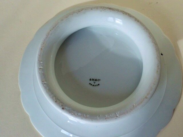 19th porcelain cake plate