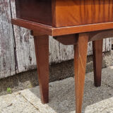 Varnished wood bedside table, 60