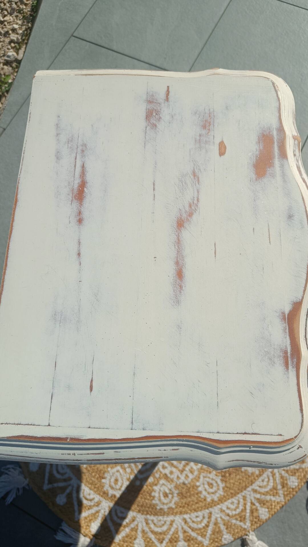 Louis XV bedside table with patina
