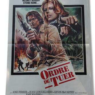 Affiche de cinéma originale "Ordre de Tuer"