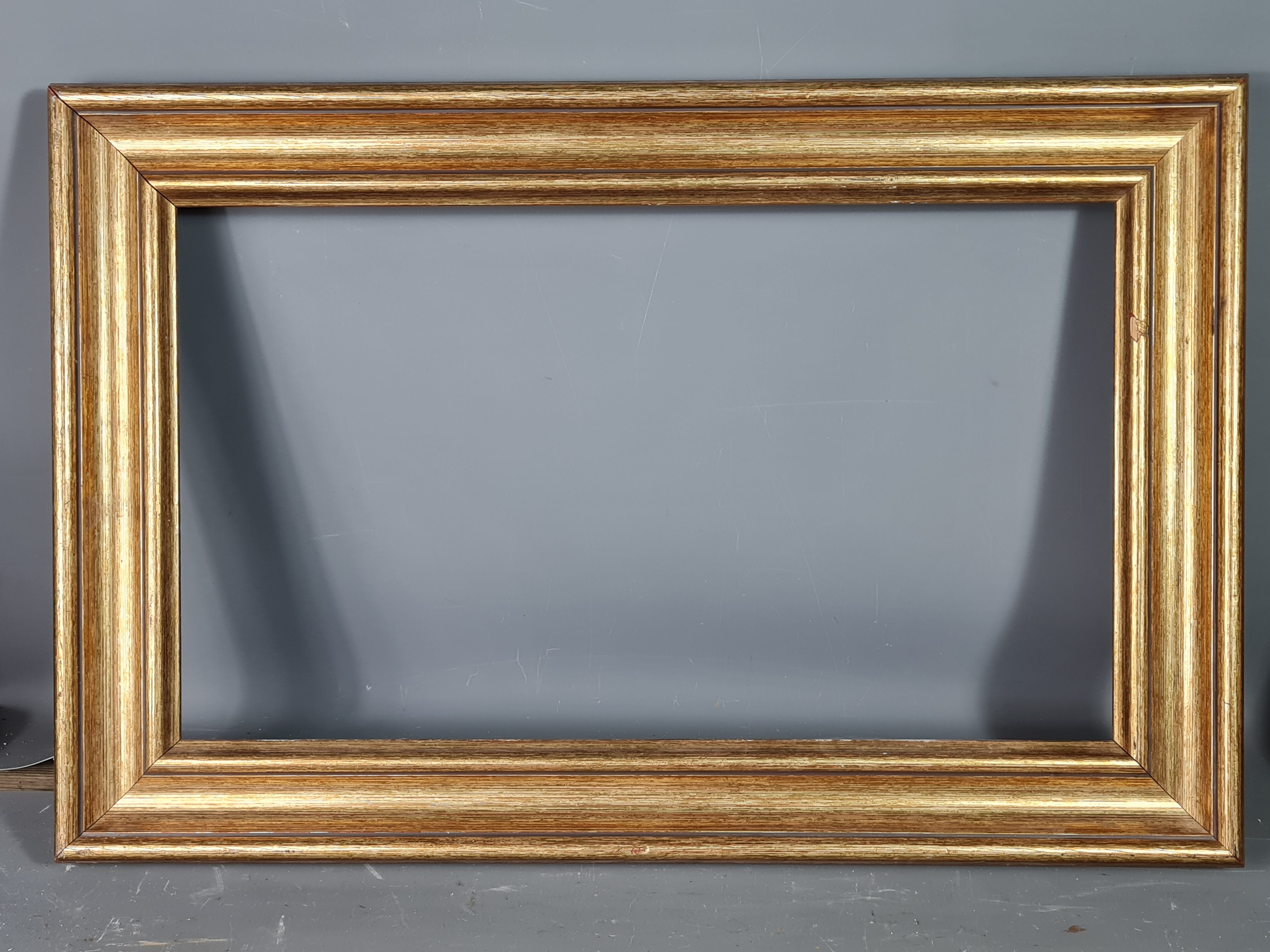 Gilded wooden frame with sheet 56x37 cm, foliage 46.6x27.6 cm beautiful occasion SB