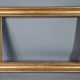 Gilded wooden frame with sheet 56x37 cm, foliage 46.6x27.6 cm beautiful occasion SB