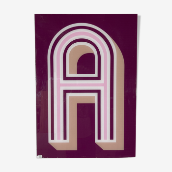 Letter A panel