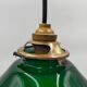 Lampe opaline verte ancienne