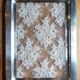Christian Dior stainless steel/resin and lace serving tray