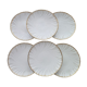 Set of 6 plates with fine faience dessert from Sarreguemines 1860 1919