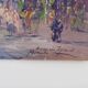 Oil on wood by Riccardo Capone Procession 50s 60s