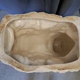 Earthenware dolphin plant holder
