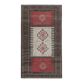 Vintage Turkish kilim handwoven 107x185 cm