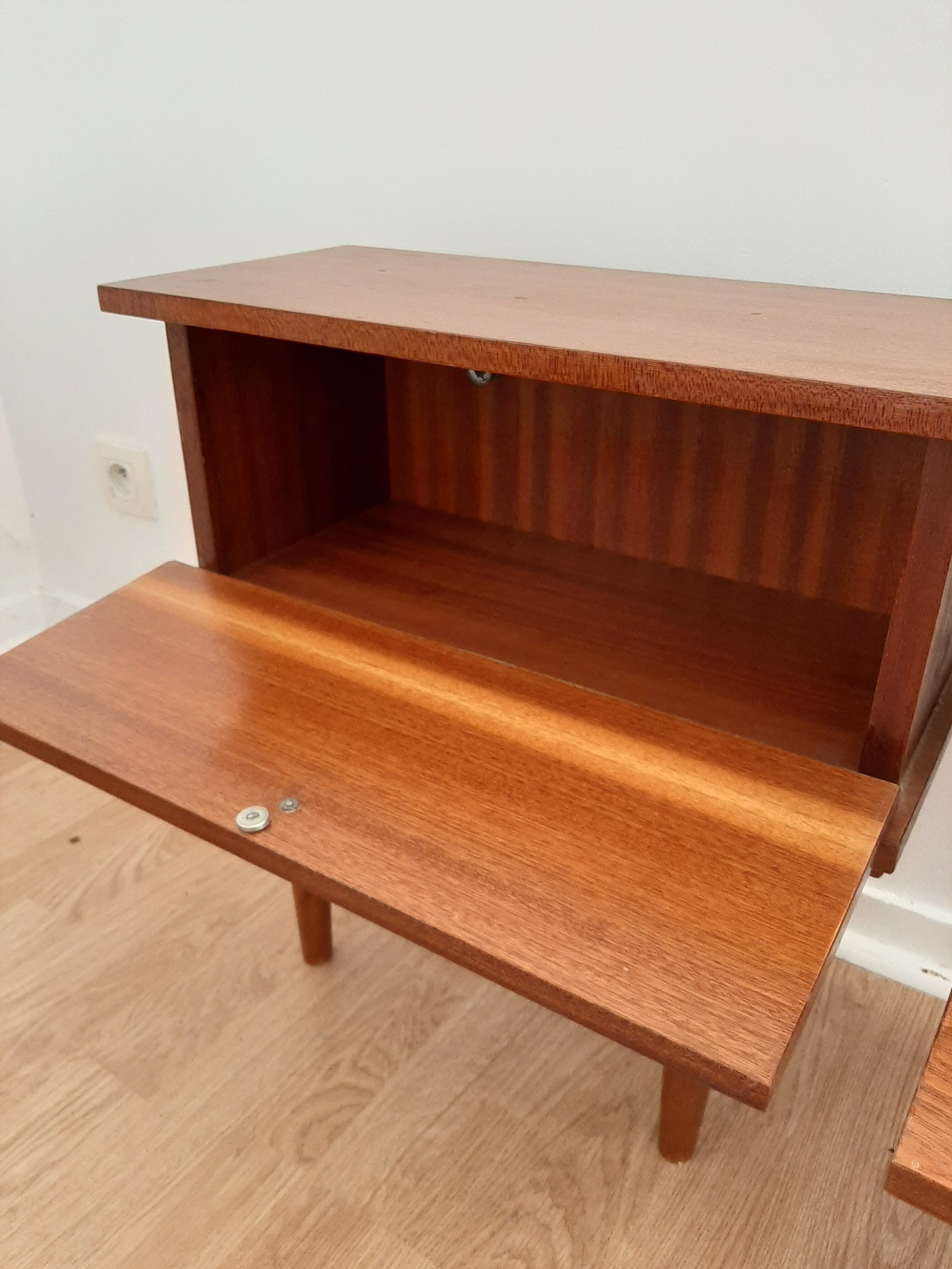 Pair of vintage bedside tables