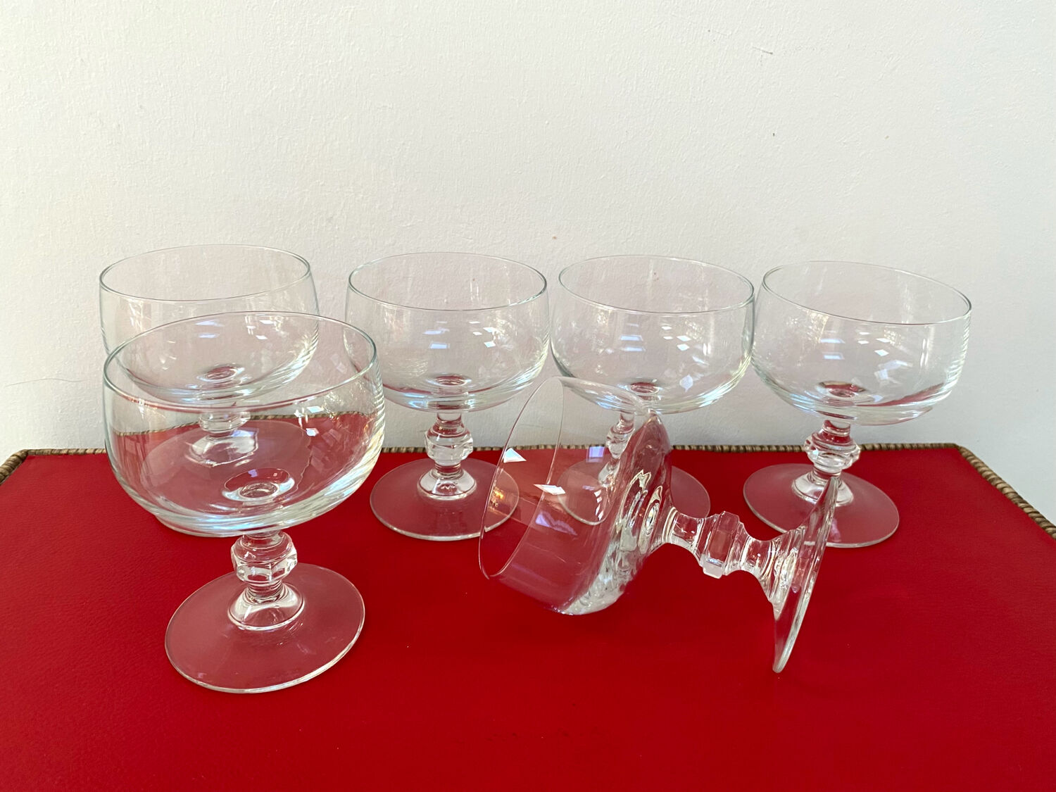 Set of 6 champagne or ice cream bowls