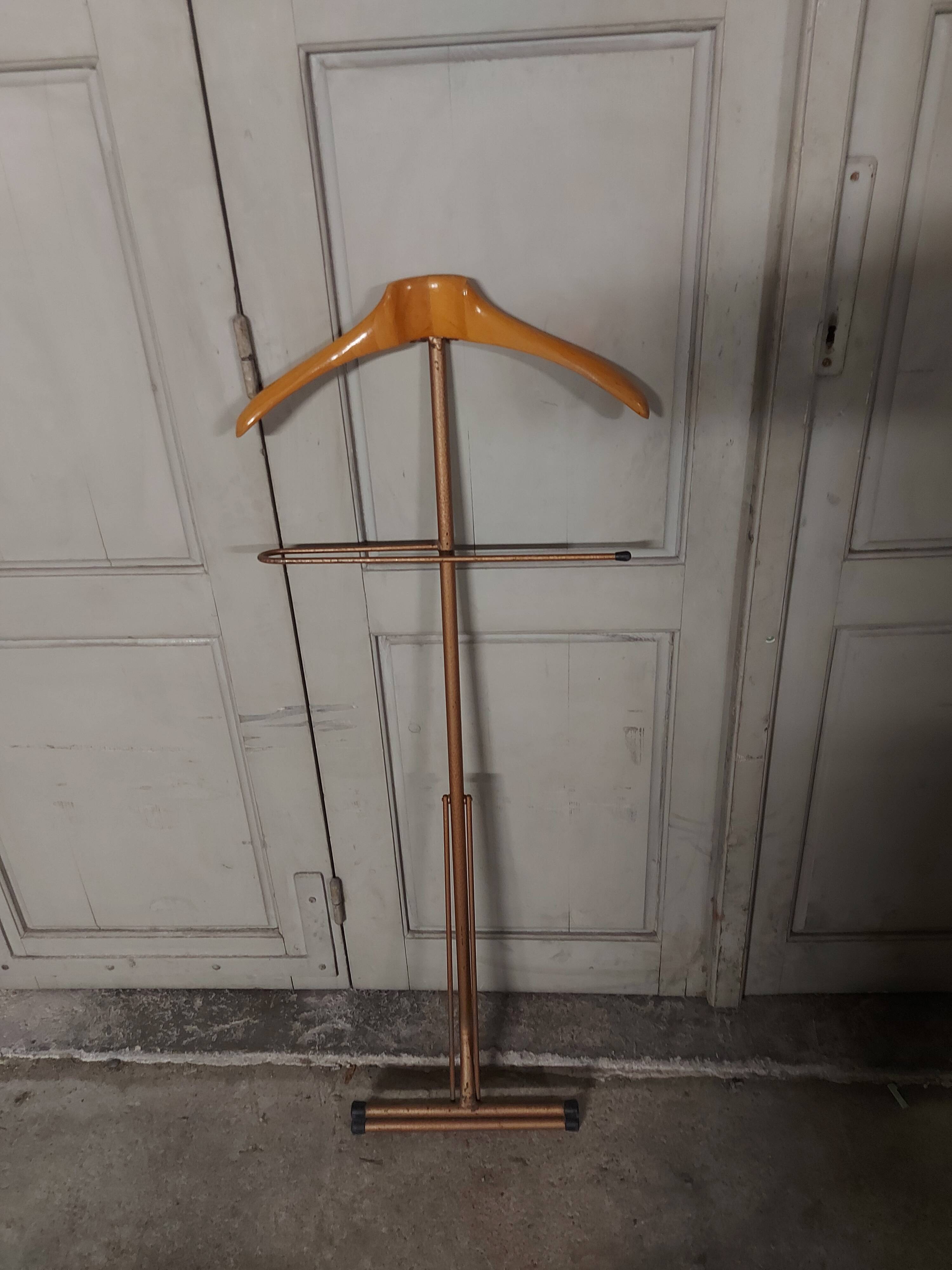 Foldable vintage night jack, wood and metal