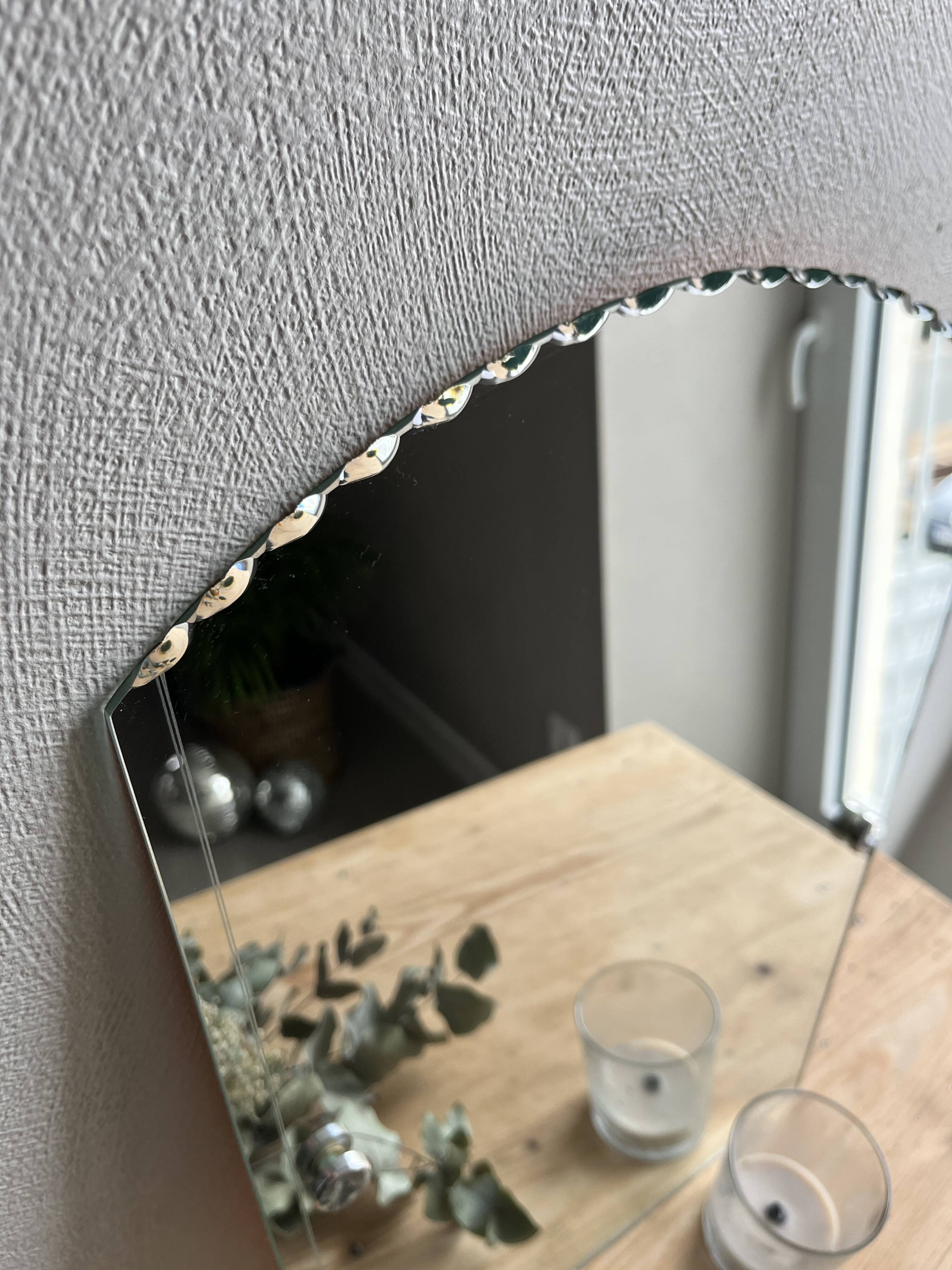 Old vintage beveled/chiseled mirror