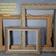 Old Napoleon III mirror in ogee frame, all original 49x37 cm SB