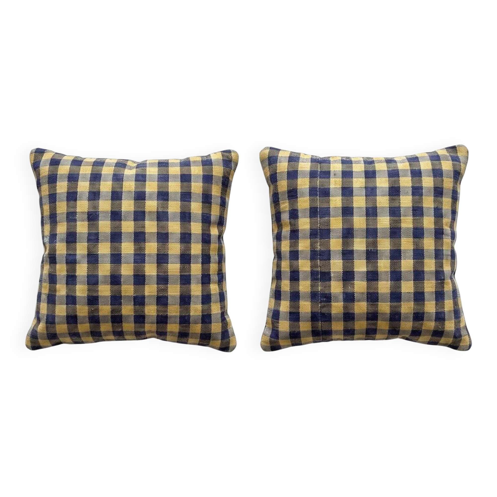 Set of 2 vintage kilim cushion covers 38x41 cm