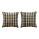 Set of 2 vintage kilim cushion covers 38x41 cm