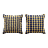 Set of 2 vintage kilim cushion covers 38x41 cm