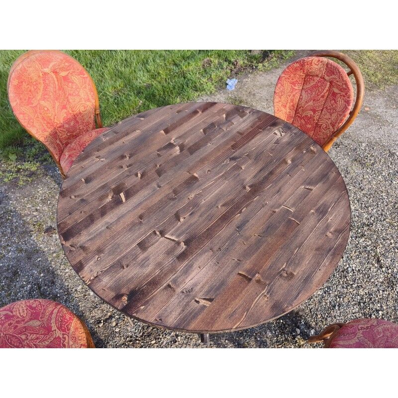 Vintage 1970s rattan garden furniture set