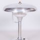 Restored Bauhaus Table Lamp, by Franta Anýž, Nickle-Plated Steel, Czech, 1920s