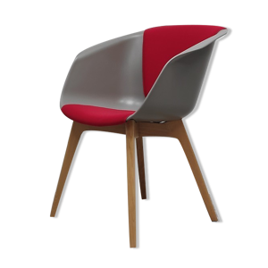 Chaise sedus on spot gris et rouge