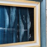 Sailboat painting on velvet