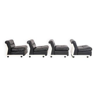 Set of 4 Amanta armchairs by Mario Bellii for C&B ITalia - 1960s