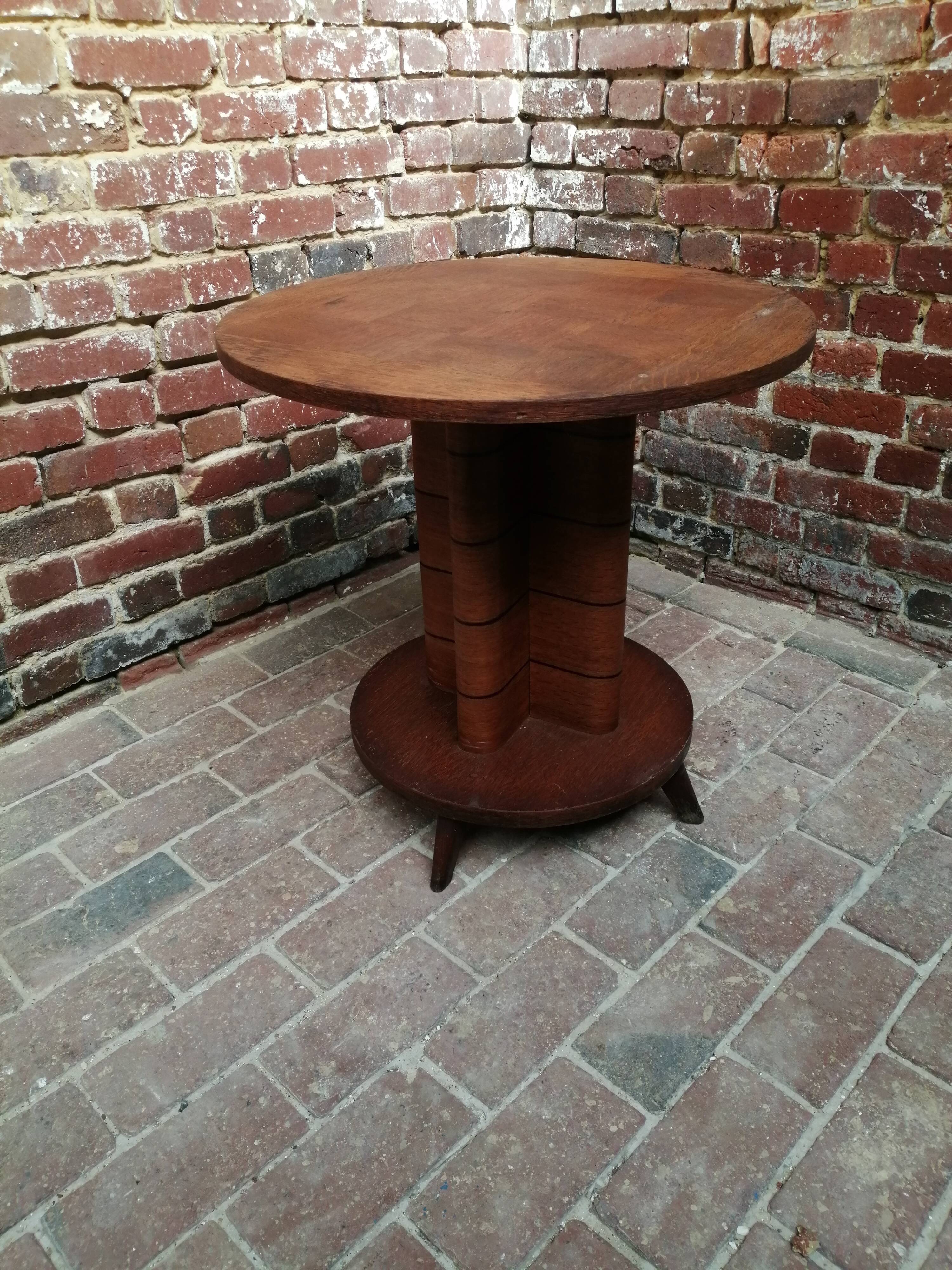 Vintage art deco style gueridon table