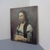 Fred Neumann After Jean Baptiste Camille Corot, The Woman with the Pearl, 1980s, Oil on Canvas