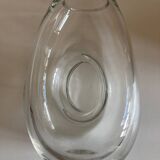Solid crystal vase 1970 space age design