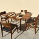 Danish extendable dining table and games table in Rio rosewood, 1960.
