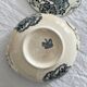 Small old vegetable soup tureen in iron earth "Les Violettes" Salins